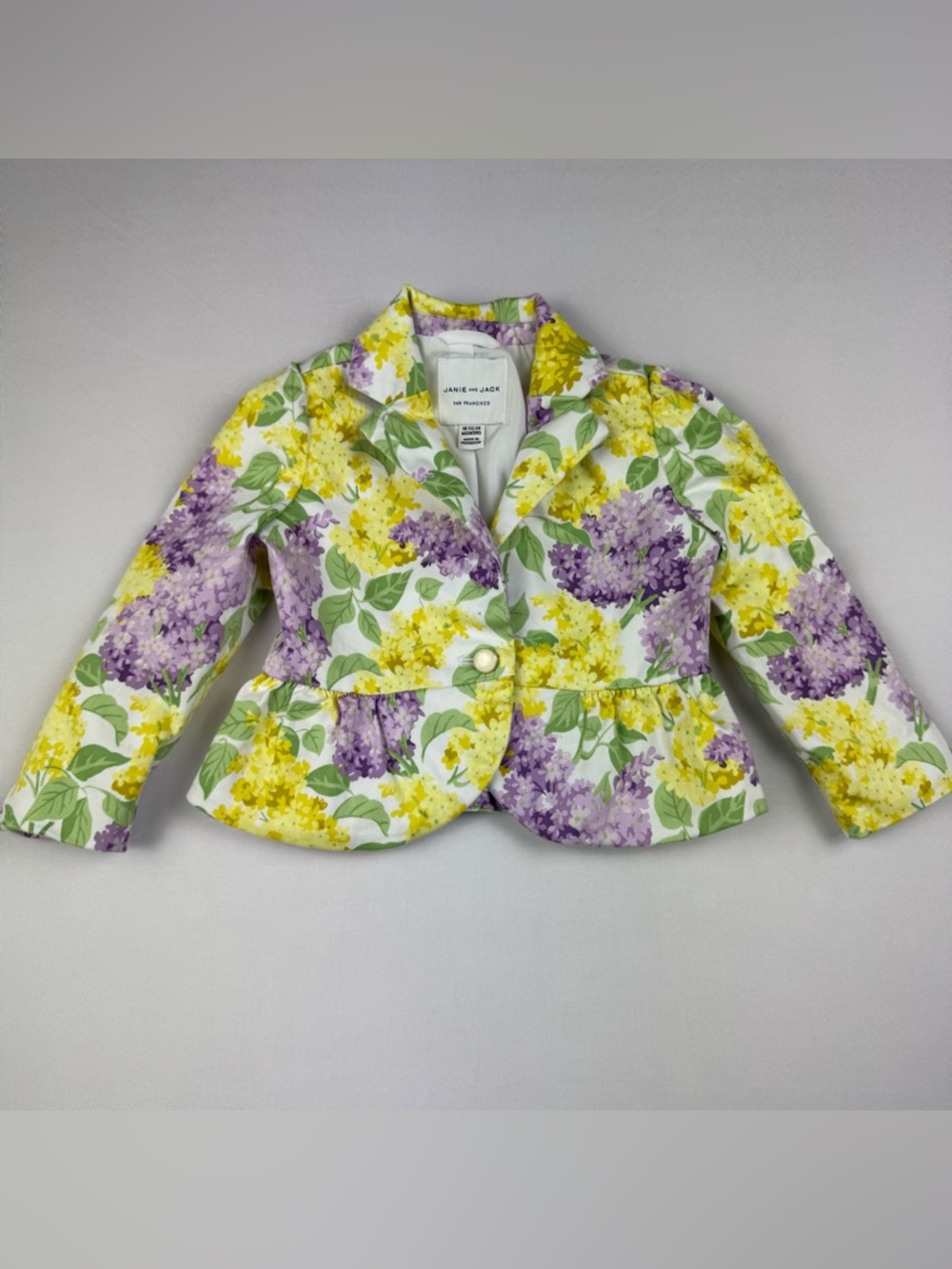 Janie & Jack Yellow Purple Floral Blazer
Jacket